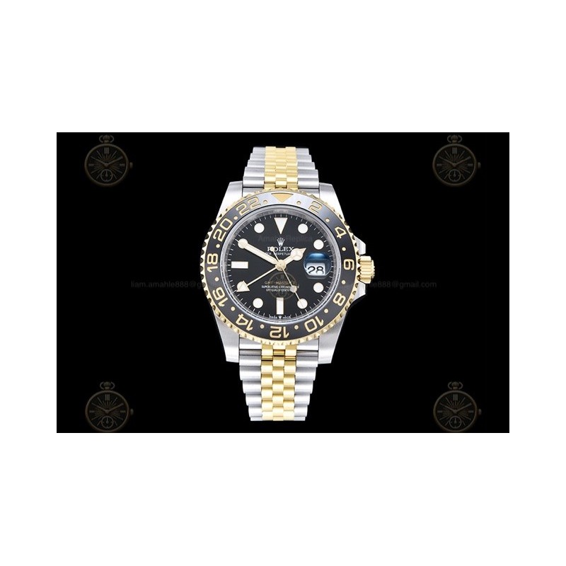 GMT-Master II 904L YG/SS/GRNR/Jub Black/Dot EWE EWE3285