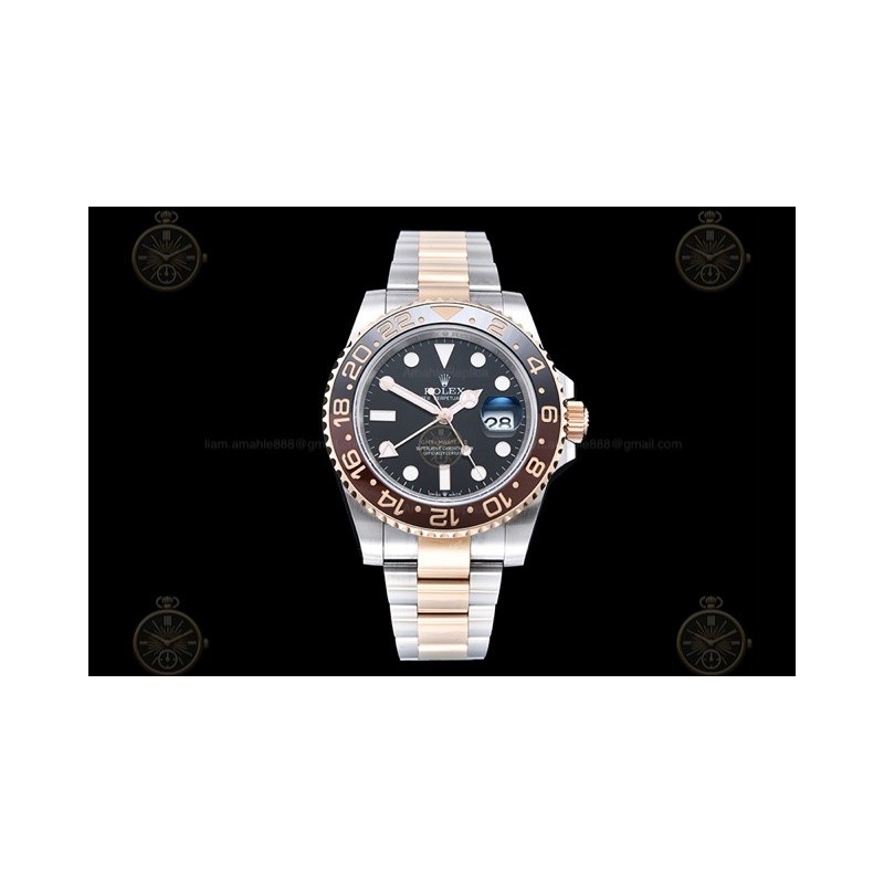 GMT-Master II 904L RG/SS/CHNR/Oys Black/Dot EWE EWE3285