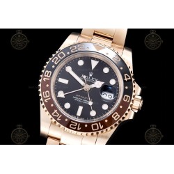 GMT-Master II 126715CHNR 904L Wtd RG/CER/Oys Black/Dots GOLD SH3285 CHS