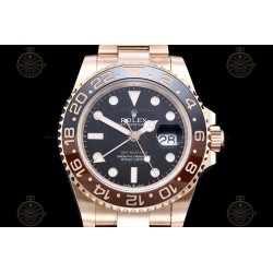 GMT-Master II 126715CHNR 904L Wtd RG/CER/Oys Black/Dots GOLD SH3285 CHS