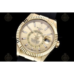 Sky-Dweller YG/Flt/RU Gold/Stk Noob V2 Asian 23J