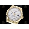 Sky-Dweller YG/Flt/RU White/Stk Noob V2 Asian 23J