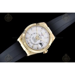 Sky-Dweller YG/Flt/RU White/Stk Noob V2 Asian 23J