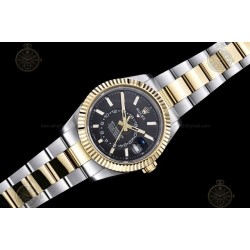 Sky-Dweller YG/SS/Flt/Oys Black/Stk Noob V2 Asian 23J