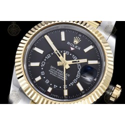 Sky-Dweller YG/SS/Flt/Oys Black/Stk Noob V2 Asian 23J