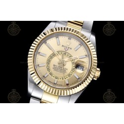 Sky-Dweller YG/SS/Flt/Oys Gold/Stk Noob V2 Asian 23J