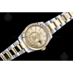 Sky-Dweller YG/SS/Flt/Oys Gold/Stk Noob V2 Asian 23J