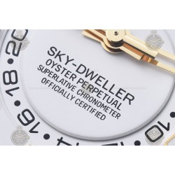 Sky-Dweller YG/SS/Flt/Oys White/Stk Noob V2 Asian 23J