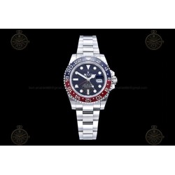 GMT-Master II 116719 904L Wtd SS/CER/Oys Blue/Dots GOLD SH3285