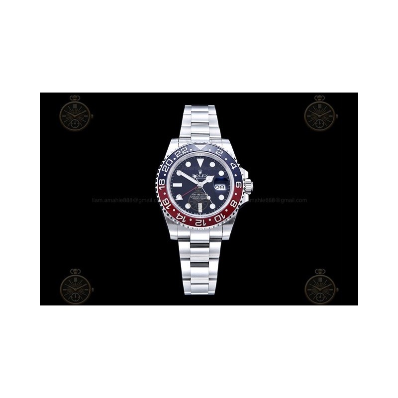 GMT-Master II 116719 904L Wtd SS/CER/Oys Blue/Dots GOLD SH3285