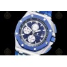 Royal Oak Offshore 26400 SS/CER/Blue RU Blue/White/Stk TKF A3126 Mod