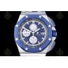 Royal Oak Offshore 26400 SS/CER/Blue RU Blue/White/Stk TKF A3126 Mod