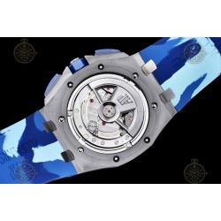 Royal Oak Offshore 26400 SS/CER/Blue RU Blue/White/Stk TKF A3126 Mod