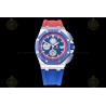 Royal Oak Offshore 26400 SS/CER/Blue/Red RU Blue/White/Stk TKF A3126 Mod