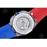 Royal Oak Offshore 26400 SS/CER/Blue/Red RU Blue/White/Stk TKF A3126 Mod