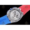 Royal Oak Offshore 26400 SS/CER/Blue/Red RU Blue/White/Stk TKF A3126 Mod