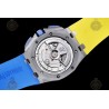 Royal Oak Offshore 26400 SS/CER/Blue/Yellow RU Blue/White/Stk TKF A3126 Mod