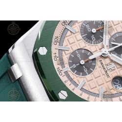 Royal Oak Offshore 26400 SS/CER/Green RU Cream/Black/Stk TKF A3126 Mod