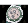 Royal Oak Offshore 26400 SS/CER/Green RU Cream/Black/Stk TKF A3126 Mod