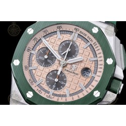 Royal Oak Offshore 26400 SS/CER/Green RU Cream/Black/Stk TKF A3126 Mod