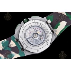 Royal Oak Offshore 26400 SS/CER/Green RU Cream/Black/Stk TKF A3126 Mod