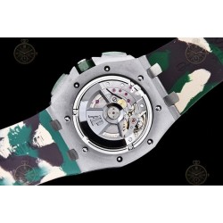 Royal Oak Offshore 26400 SS/CER/Green RU Cream/Black/Stk TKF A3126 Mod