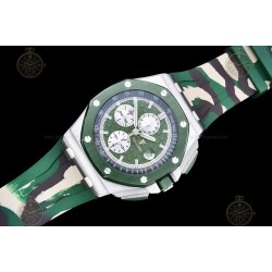 Royal Oak Offshore 26400 SS/CER/Green RU Green/White/Stk TKF A3126 Mod