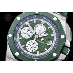 Royal Oak Offshore 26400 SS/CER/Green RU Green/White/Stk TKF A3126 Mod