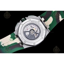 Royal Oak Offshore 26400 SS/CER/Green RU Green/White/Stk TKF A3126 Mod