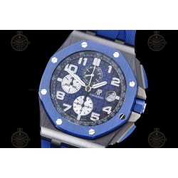 Royal Oak Offshore 26405 CER/CER/Blue RU Smoked Blue/Black/White/Num TKF A3126 Mod