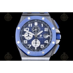 Royal Oak Offshore 26405 CER/CER/Blue RU Smoked Blue/Black/White/Num TKF A3126 Mod