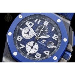 Royal Oak Offshore 26405 CER/CER/Blue RU Smoked Blue/Black/White/Num TKF A3126 Mod