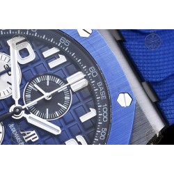 Royal Oak Offshore 26405 CER/CER/Blue RU Smoked Blue/Black/White/Num TKF A3126 Mod