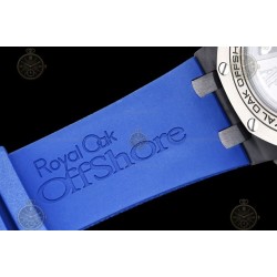 Royal Oak Offshore 26405 CER/CER/Blue RU Smoked Blue/Black/White/Num TKF A3126 Mod