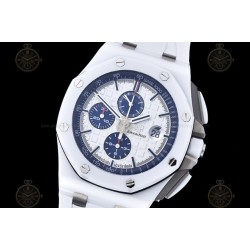 Royal Oak Offshore 26402 CER/CER/White RU White/Blue/Stk TKF A3126 Mod