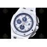 Royal Oak Offshore 26402 CER/CER/White RU White/Blue/Stk TKF A3126 Mod