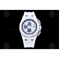 Royal Oak Offshore 26402 CER/CER/White RU White/Blue/Stk TKF A3126 Mod