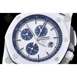 Royal Oak Offshore 26402 CER/CER/White RU White/Blue/Stk TKF A3126 Mod