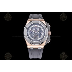 Royal Oak Offshore 26568 RG/CER/Grey RU Grey/Black/Stk TKF A3126 Mod