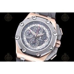 Royal Oak Offshore 26568 RG/CER/Grey RU Grey/Black/Stk TKF A3126 Mod