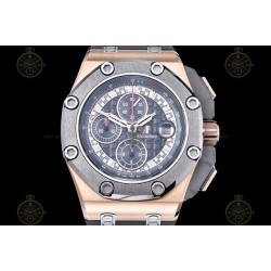 Royal Oak Offshore 26568 RG/CER/Grey RU Grey/Black/Stk TKF A3126 Mod