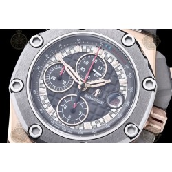 Royal Oak Offshore 26568 RG/CER/Grey RU Grey/Black/Stk TKF A3126 Mod