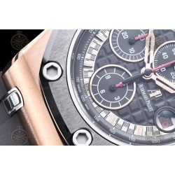 Royal Oak Offshore 26568 RG/CER/Grey RU Grey/Black/Stk TKF A3126 Mod