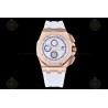 Royal Oak Offshore 26568 RG/White RU White/Stk TKF A3126 Mod