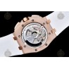 Royal Oak Offshore 26568 RG/White RU White/Stk TKF A3126 Mod