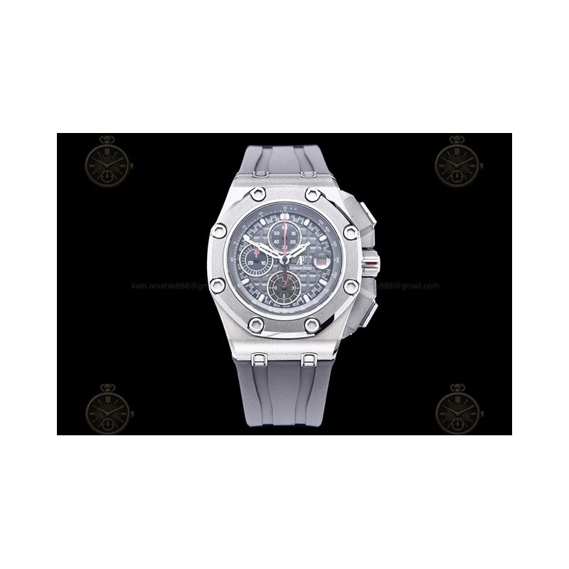 Royal Oak Offshore 26568 SS/Grey RU Grey/Black/Stk TKF A3126 Mod