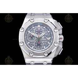 Royal Oak Offshore 26568 SS/Grey RU Grey/Black/Stk TKF A3126 Mod