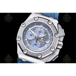 Royal Oak Offshore 26568 SS/Blue RU Grey/Blue/Stk TKF A3126 Mod