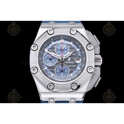 Royal Oak Offshore 26568 SS/Blue RU Grey/Blue/Stk TKF A3126 Mod