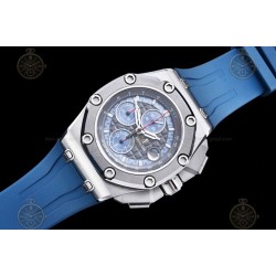 Royal Oak Offshore 26568 SS/Blue RU Grey/Blue/Stk TKF A3126 Mod